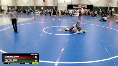 120 lbs Cons. Round 5 - Jameson Small, Kearney Matcats vs Tripton Stec, Nebraska Elite