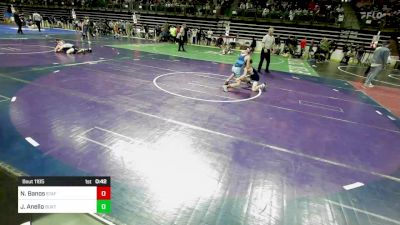 80 lbs Quarterfinal - Nicholas Banos, Stafford vs Jack Anello, Buxton