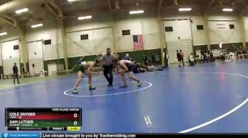 126 lbs Placement Matches (16 Team) - Cole Snyder, York vs Sam Luther, Kearney Catholic