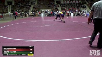 195 lbs Semifinal - Jacob Dobbins, Baker HS vs Colton Rainer, Daphne