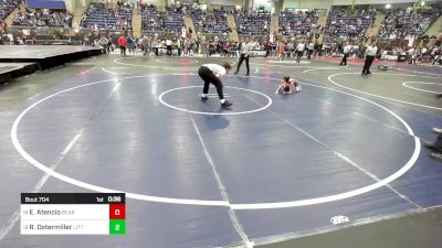 46 lbs Round Of 32 - Evan Atencio, Bear Creek Jr. Wrestling vs Ryker Ostermiller, Little Warriors