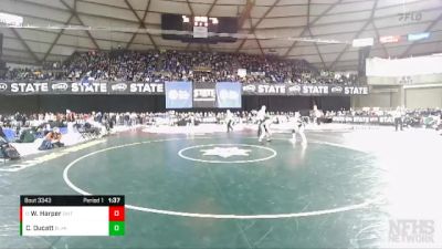 3A 150 lbs Champ. Round 2 - Wyatt Harper, Central Kitsap vs Colby Ducatt, Bonney Lake