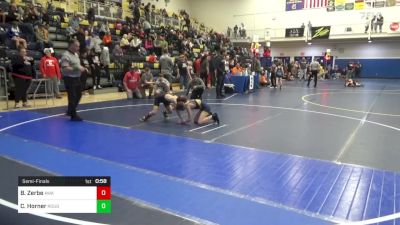 75 lbs Semifinal - Brylan Zerbe, Awa vs Corbin Horner, Roughhouse W.C.