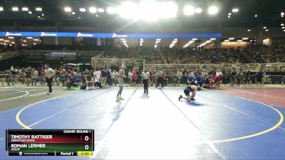 2A 120 lbs Champ. Round 1 - Timothy Rattiger, Sebastian River vs Roman Lermer, Jesuit