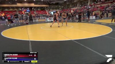 120 lbs Cons. Round 3 - Breslyn Dodd, NM vs Daxton Kline, AR