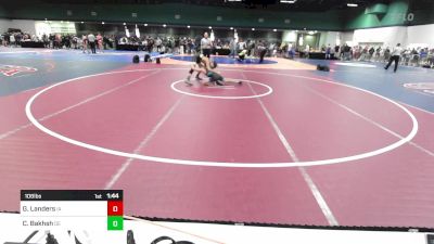 106 lbs Consi Of 16 #1 - Gavin Landers, IA vs Clif Bakhsh, DE