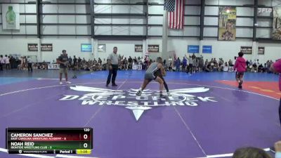 120 lbs Quarterfinals (8 Team) - Cameron Sanchez, EAST CAROLINA WRESTLING ACADEMY vs Noah Reid, IRONTIDE WRESTLING CLUB