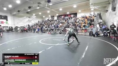 157 lbs Semifinal - Nathaniel Dominguez, Pacifica Oxnard vs Robert Alanis, Servite