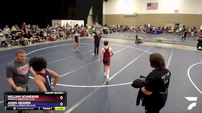 126 lbs Champ. Round 1 - William Schneider, Pinnacle Wrestling Club vs Aiden Graner, Guerrilla Wrestling Club