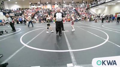 70 lbs Consi Of 8 #1 - Zachariah Felts, Fort Gibson Youth Wrestling vs Jagger Autry, Broken Arrow Wrestling Club