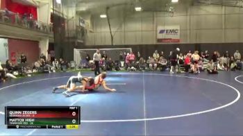 100 lbs Semis & 1st Wrestleback (8 Team) - Quinn Zegers, Nebraska Silver vs Mattox High, Tennessee Red