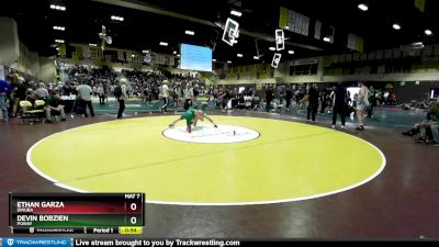 106 lbs Cons. Round 4 - Ethan Garza, Dinuba vs Devin Bobzien, Poway