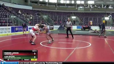 138 lbs Champ. Round 2 - Parker Larson, Waverly Sr HS vs Luis Bazan, Lake Highland Prep School