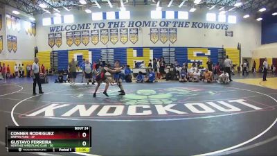 120 lbs Round 6 (8 Team) - Conner Rodriguez, Griffin Fang vs Gustavo Ferreira, Heritage Wrestling Club