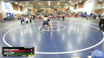 160 lbs Quarterfinal - Tommy Barrales, South El Monte vs Gavin Yager, Fountain Valley