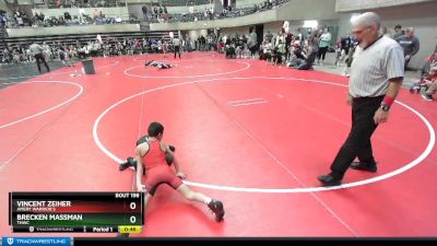 70 lbs Semifinal - Brecken Massman, THWC vs Vincent Zeiher, Amery Warrior`s