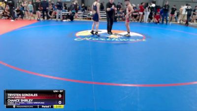 97 lbs Round 3 - Trysten Gonzales, Zillah Wrestling vs Chance Shirley, COBRA ALL-STARS / Cobra Wrestling Systems LLC