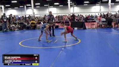 71 lbs 2nd Wrestleback (16 Team) - Rylan Sandoval, Oklahoma Blue vs Hunter Coleman, Louisiana