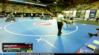 126 Class 4 lbs Cons. Round 2 - James Lovelady, Liberty North vs Brayden Eikermann, Francis Howell