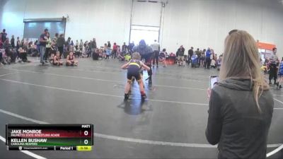 44 lbs Cons. Round 1 - Jake Monroe, Palmetto State Wrestling Acade vs Kellen Bushaw, Carolina Reapers