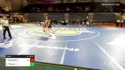 141 lbs Round Of 16 - Tucker Sjomeling, Nebraska vs Connor Thorpe, Unattached-Northern Iowa