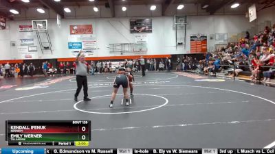 140 lbs Quarterfinal - Kendall Ifenuk, Kennedy vs Emily Werner, Tillamook