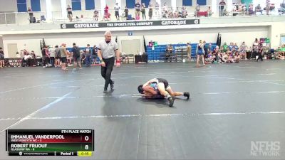 84 lbs Finals (8 Team) - Robert Frijouf, Glasgow WA vs Immanuel Vanderpool, West Forsyth WC