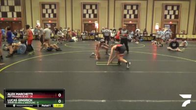 91 lbs Round 4 (6 Team) - Alex Marchetti, Mat Assassins Black vs Lucas Gingrich, American MMA & Wrestling