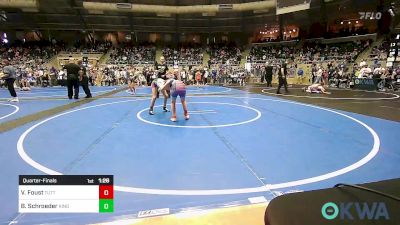 82 lbs Quarterfinal - Viola Foust, Tuttle Wrestling vs Brailyn Schroeder, Kingfisher