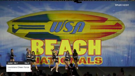 Louisiana Cheer Force - Pink [2022 Junior--Div 1 Day 2] 2022 WSA Beach Nationals