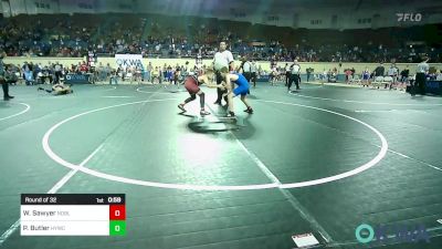 100 lbs Round Of 32 - Waylon Sawyer, Noble Takedown Club vs Preston Butler, Hilldale Youth Wrestling Club