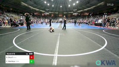 43 lbs Round Of 16 - Baker Boyd, Oklahoma Wrestling Academy vs Christopher Waitkus, Team Tulsa Wrestling Club