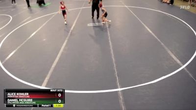 53 lbs Cons. Round 3 - Daniel McGuire, Stillwater Area Wrestling vs Alice Kohler, Princeton Wrestling