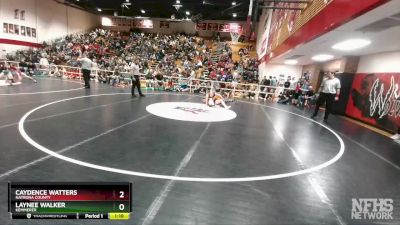 120 lbs Semifinal - Caydence Watters, Natrona County vs Laynee Walker, Kemmerer