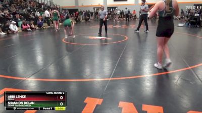 135 lbs Cons. Round 2 - Shannon Dolan, Cedar Rapids Kennedy vs Abbi Lemke, Pella