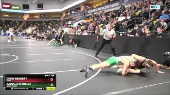 141 lbs Cons. Round 4 - Kainalu Estrella, Utah Valley vs Drew Bennett, Iowa