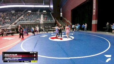 127-140 lbs 3rd Place Match - Jesalyn Blair, Thermopolis Wrestling Club vs Jolene Stringham, Casper Wrestling Club