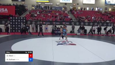 55 kg Quarters - Drew West, Illinois vs Billy Sullivan, Army (WCAP)