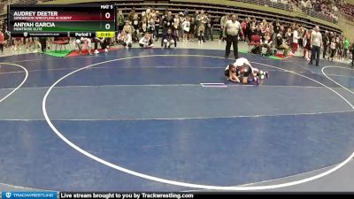 62-65 lbs Round 1 - Audrey Deeter, Sanderson Wrestling Academy vs Aniyah Garcia, Montrose Elite