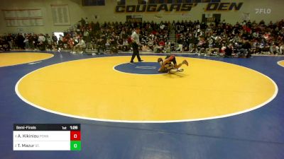 109 lbs Semifinal - Arseni Kikiniou, Poway vs Timmy Mazur, St. Edward (OH)