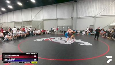 160 lbs 2nd Wrestleback (16 Team) - Jacobi Clement, Louisiana vs Sam Duling, Kansas Blue