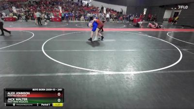 240 lbs Cons. Round 4 - Jack Walter, West Bend Wildcats vs Alex Johnson, Peshtigo Bulldogs