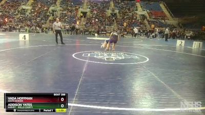 105 lbs Semifinal - Vada Hoffman, South Border vs Addison Yates, Harvey - Wells County