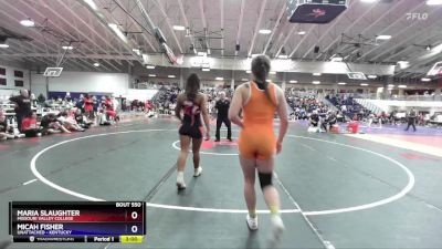 143 lbs Cons. Round 3 - Maria Slaughter, Missouri Valley College vs Micah Fisher, Unattached - Kentucky