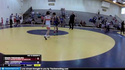 63 lbs Round 2 - Irwin Fredenburg, Central Indiana Academy Of Wrestling vs Trey Sanderson, Falcon Wrestling Club