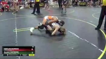 85 lbs Round 5 (6 Team) - Waylon Burress, Missouri Gold vs Elijah Castanon, Untouchables Purple