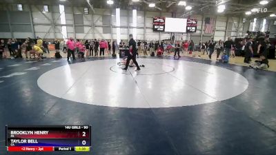 90 lbs Quarterfinal - Brooklyn Henry, PA vs Taylor Bell, CA