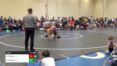 95 lbs Rr Rnd 3 - CJ Caines, K8 Mat Assassins Black vs Mikey McNeal, K8 Camp Reynolds