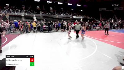 116 lbs Semifinal - Arya Hernandez, Team Montana vs Shelby Barnett, Baker WC