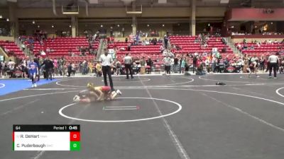 64 lbs Cons. Round 4 - Rex DeHart, Nebraska Wrestling Academy vs Cyler Puderbaugh, Bobcat Wrestling Club